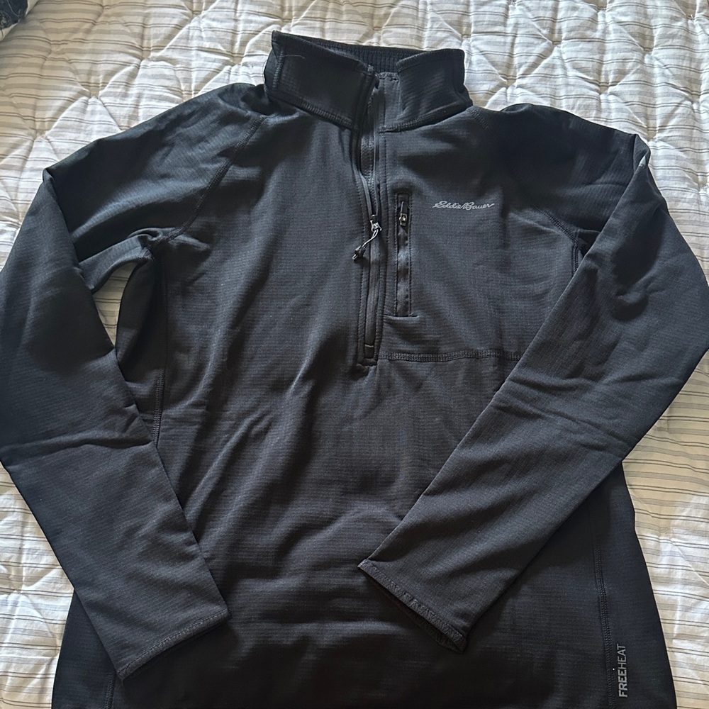 Eddie Bauer Women's Black Quarter-Zip Jacket NWOT